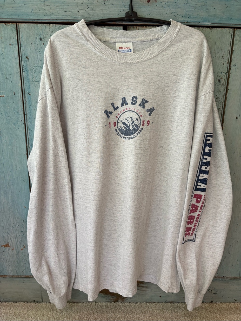 Vintage Alaska Denali National Park Graphic Tee in Heather Gray - Picture 9 of 9